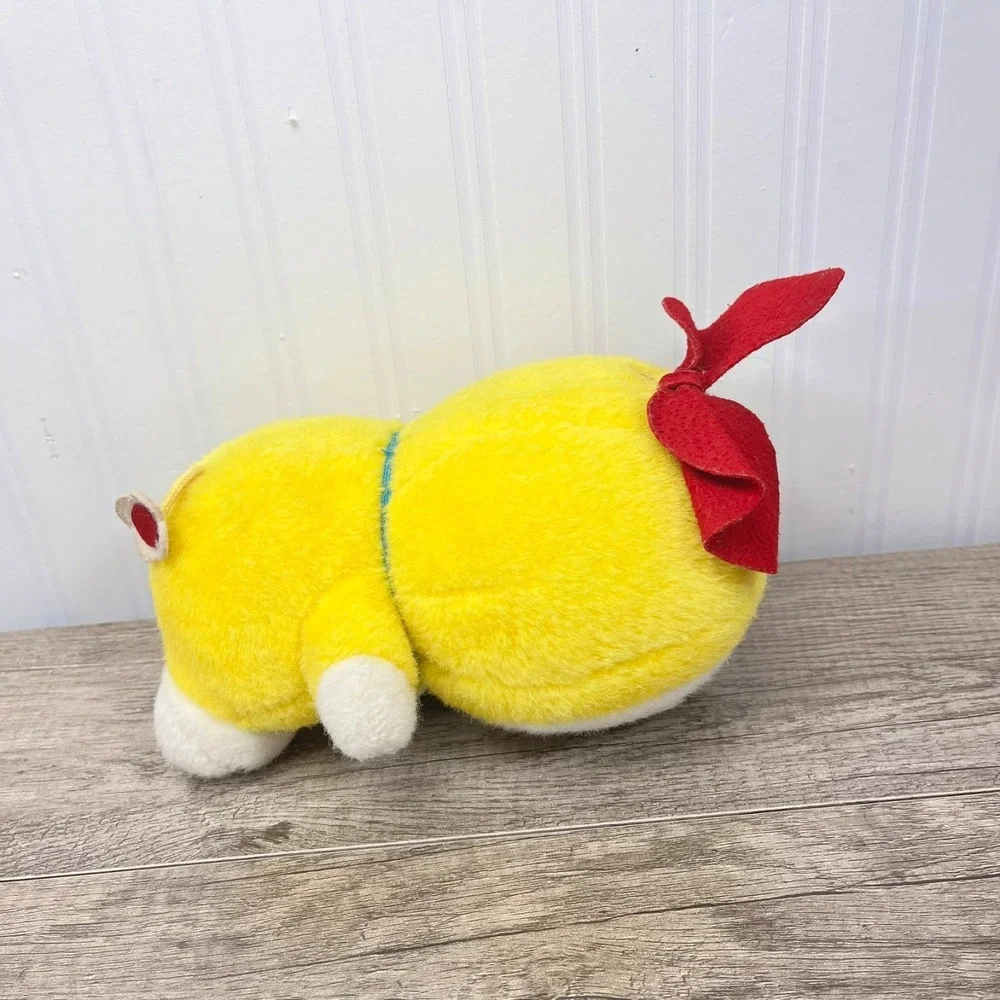 Bandai Dorami Doraemon Vintage Fuzzy Plush‎ Toy Japan 1991 Doll Yellow Cat 8.5
